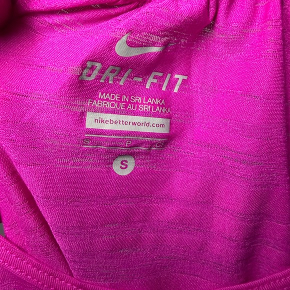 Nike Dri Fit Racerback Tank Top Magenta Athletic Workout Women's Size S - Picture 4 of 5